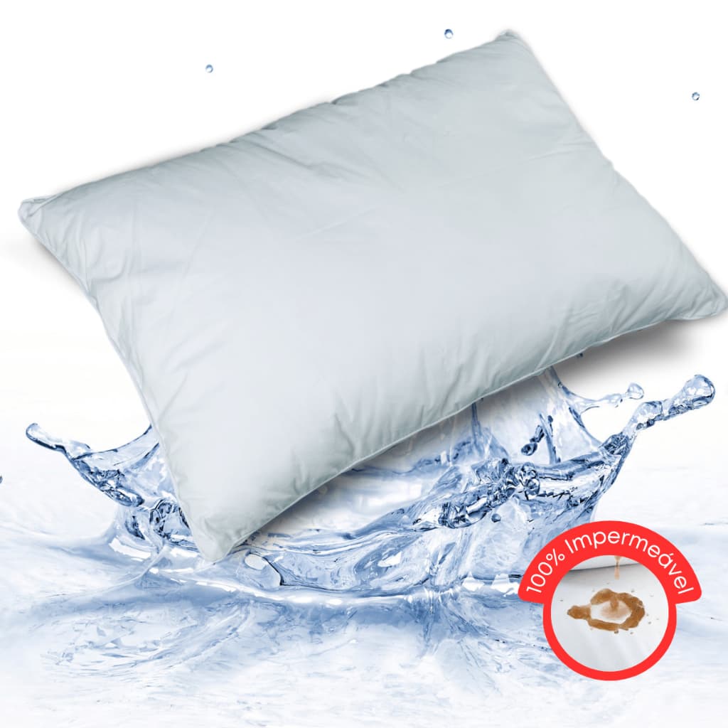 Capa De Travesseiro Impermeável protetor Antialérgico 50x70 Cm