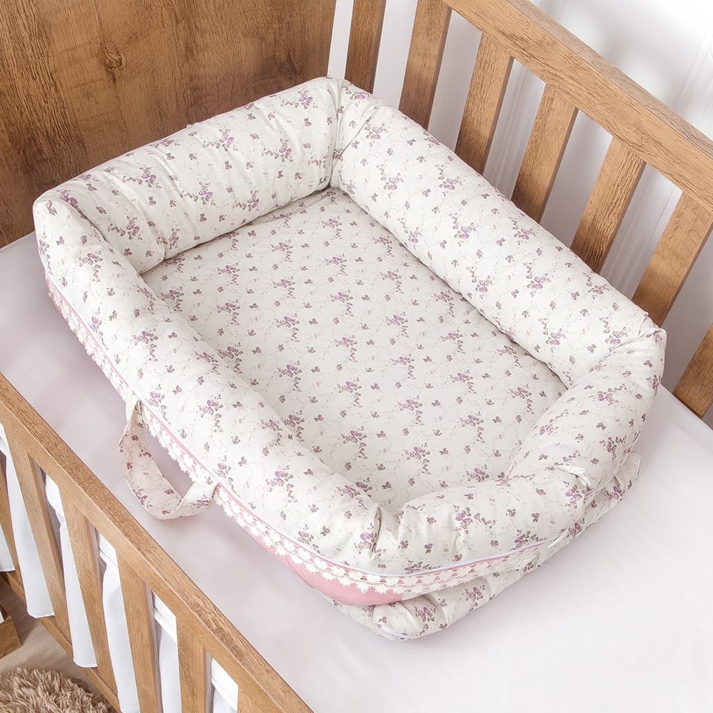 Ninho Redutor de Berço para Bebe Luxo Menina