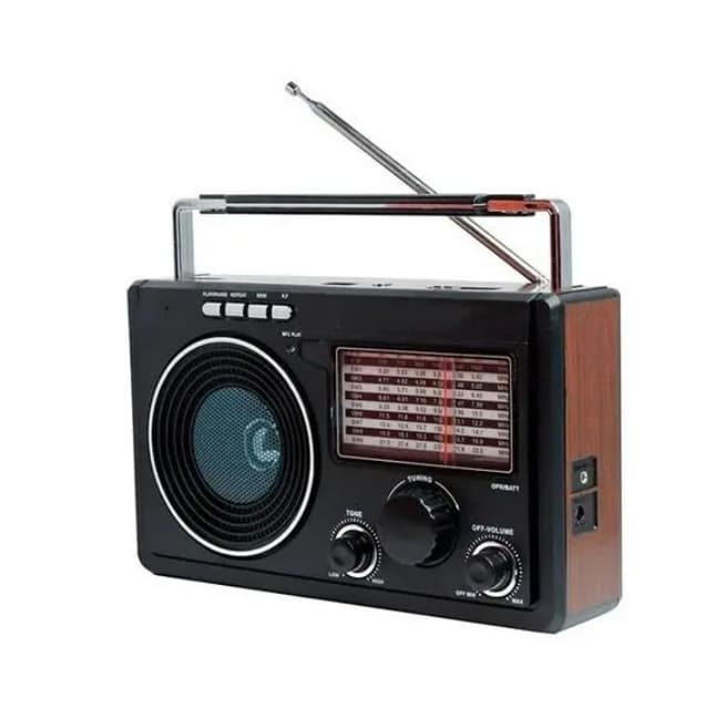 Radio Retro Recarregavel Lelong LE-609 Pen Drive Am/fm/sw