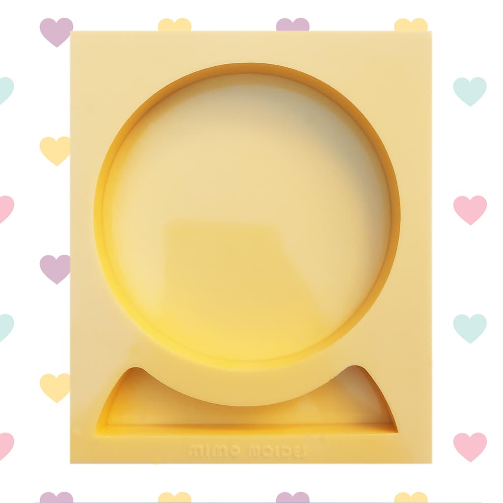 Molde para Placa de Eternização Afetiva - Redondo com Base (10 ou 15cm)