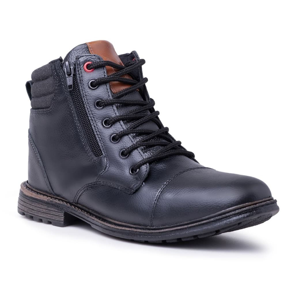 Bota de Couro Legitimo Masculina Super Confortável com Sola Antiderrapante Barata