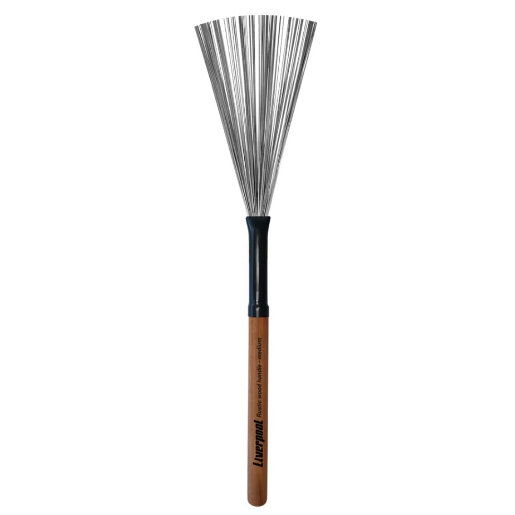 Baqueta Vassourinha Aço Rustic Wood Handle Medium VA 300 Liverpool