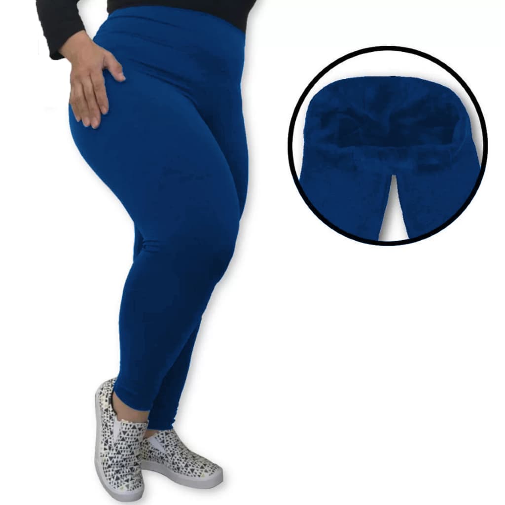 CALÇA LEGGING PLUS SIZE FLANELADA TERMICA INVERNO