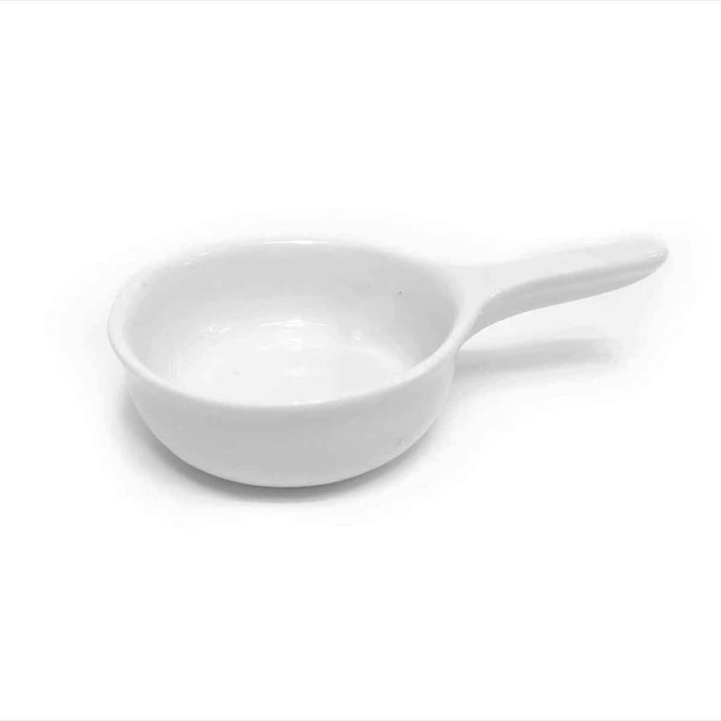 Cubeta Porcelana 50mL Com Alça Autoclavável Estética - Peelings, Máscaras, Mistura Pó Liquido Gel Henna