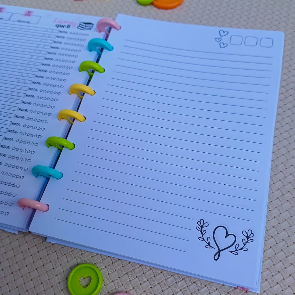 Miolo refil 90g para caderno de discos vários modelos e tamanhos
