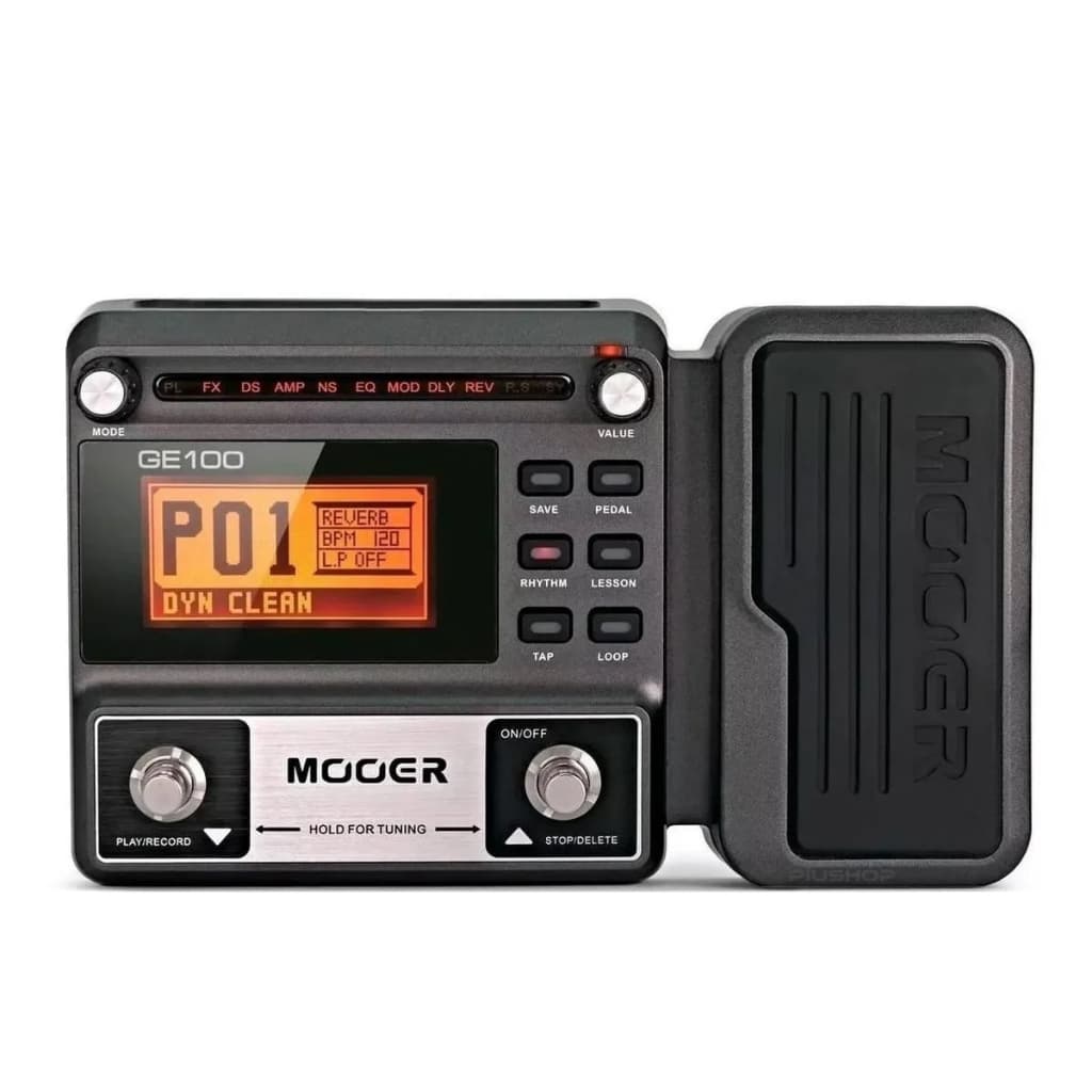 Pedaleira Para Guitarra Mooer Multi-efeitos GE100