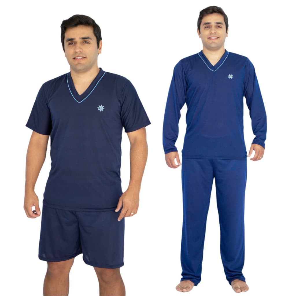 Combo 2 Pijamas Masculino Inverno E Verão Premium Promoção