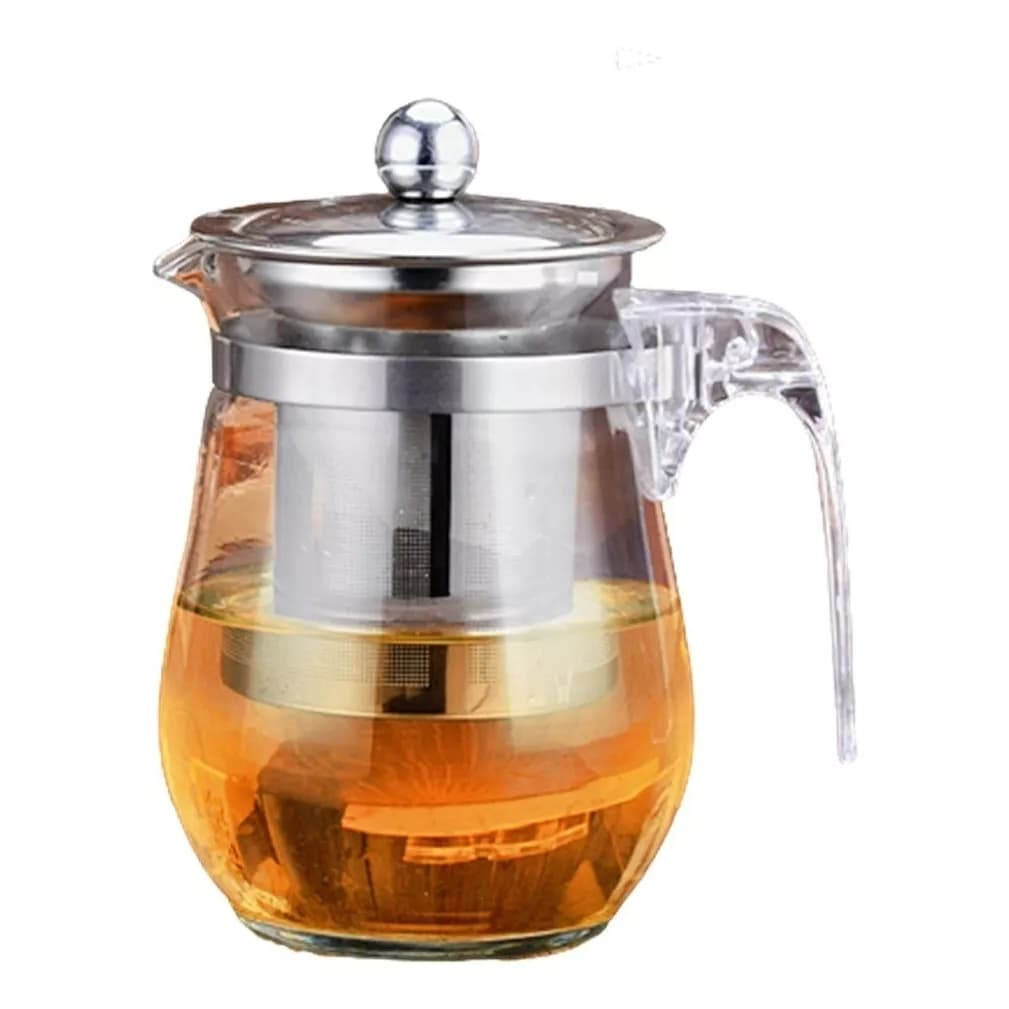 Jarra Bule De Vidro Infusor De Cha Cafe Mesa 700 ou 900 ml em borosilicato