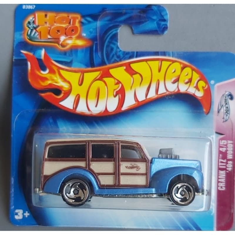HOT WHEELS FORD WOOD 40 LACRADO NA CARTELA NOVO ESCALA 1.64 TAMANHO 7CM