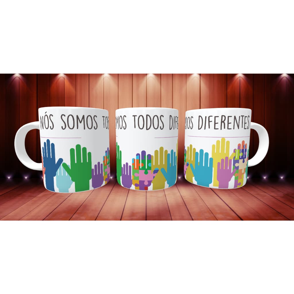 Caneca Personalizada de Porcelana AUTISMO, alta qualidade