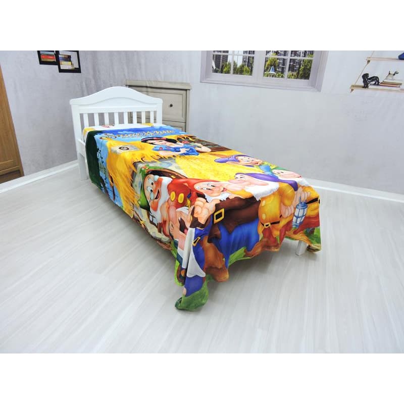 Manta Cobertor Branca de Neve Solteiro Ultra Soft , Macia, Quentinha , Princesas