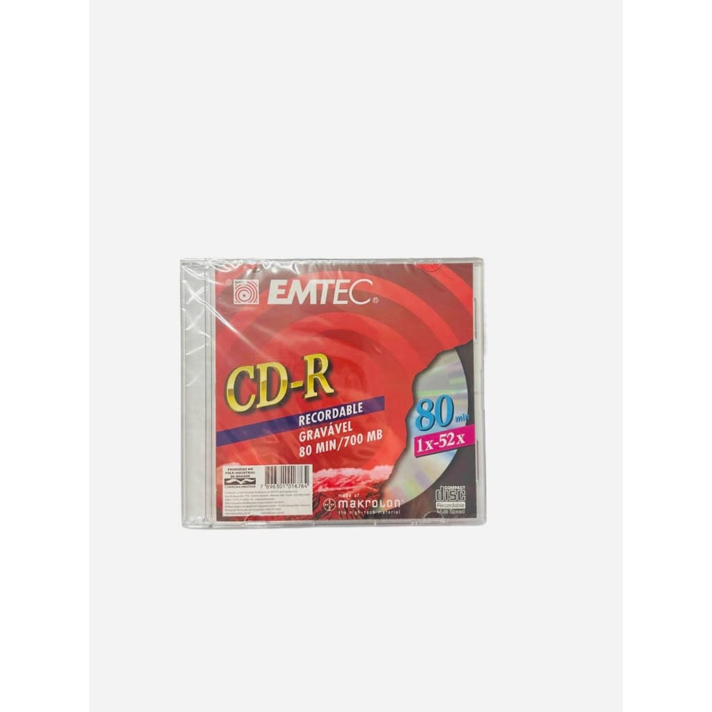 CD-R Virgem 52x/700Mb/80 Min 1Unidade