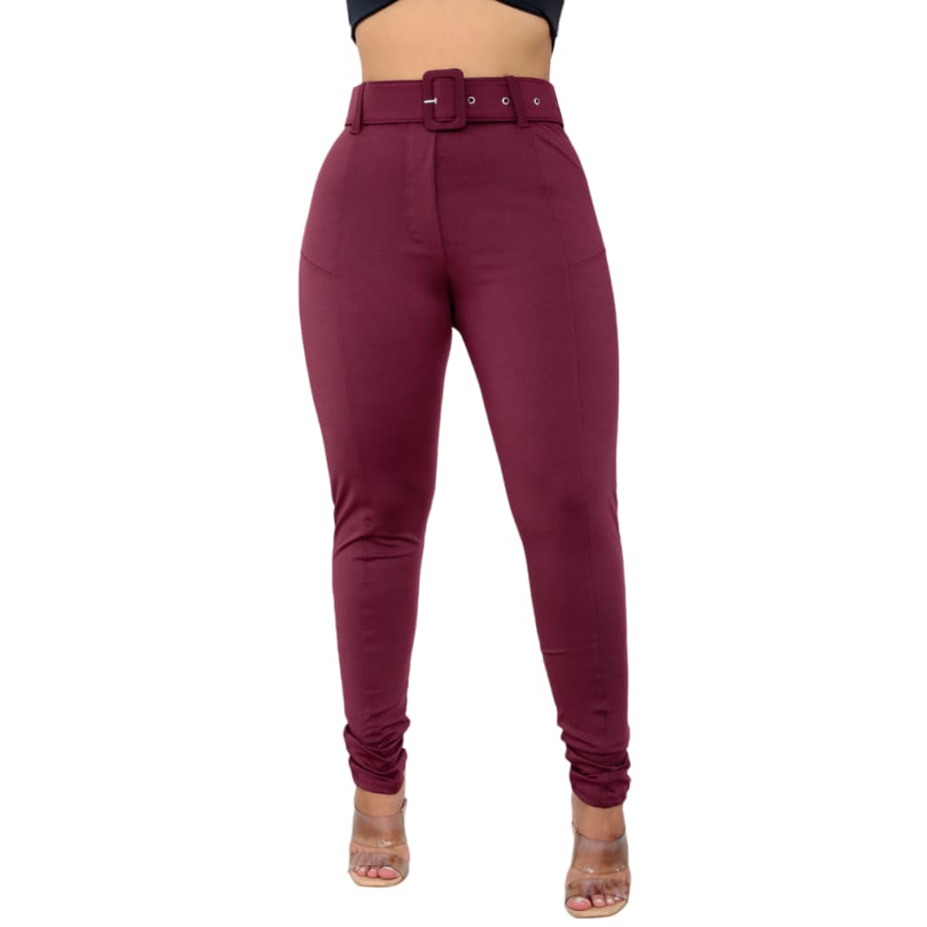 Calça Legging Cirre Com Cinto Cintura Alta Levanta Bumbum Tecido PolyPower de Alta Qualidade