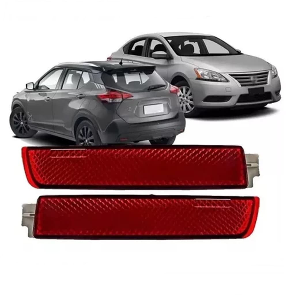 Refletor Parachoque traseiro Sentra 2014 á 2019 Kicks 2017 á 2021