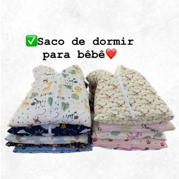 Saco de dormir para Bebê forrado com Sherpa