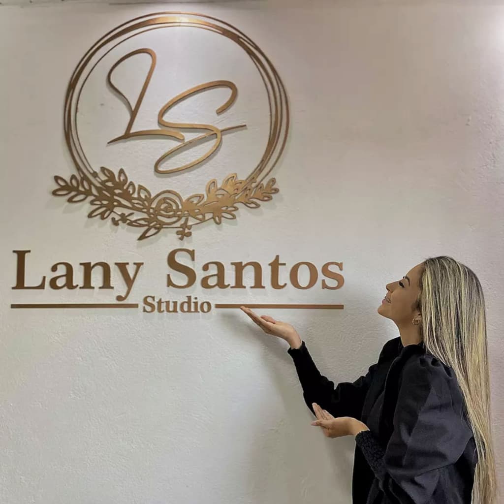 Logomarca logo Personalizado em Mdf Profissões 100CM