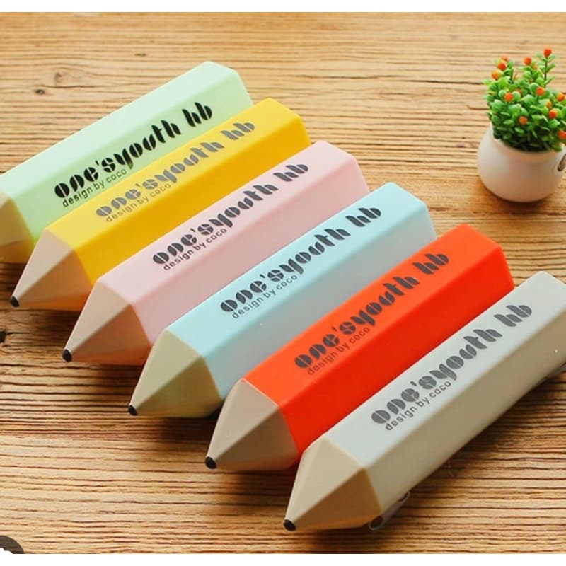 Estojo Lápis de Silicone Papelaria Fofa Kawaii a prova d água
