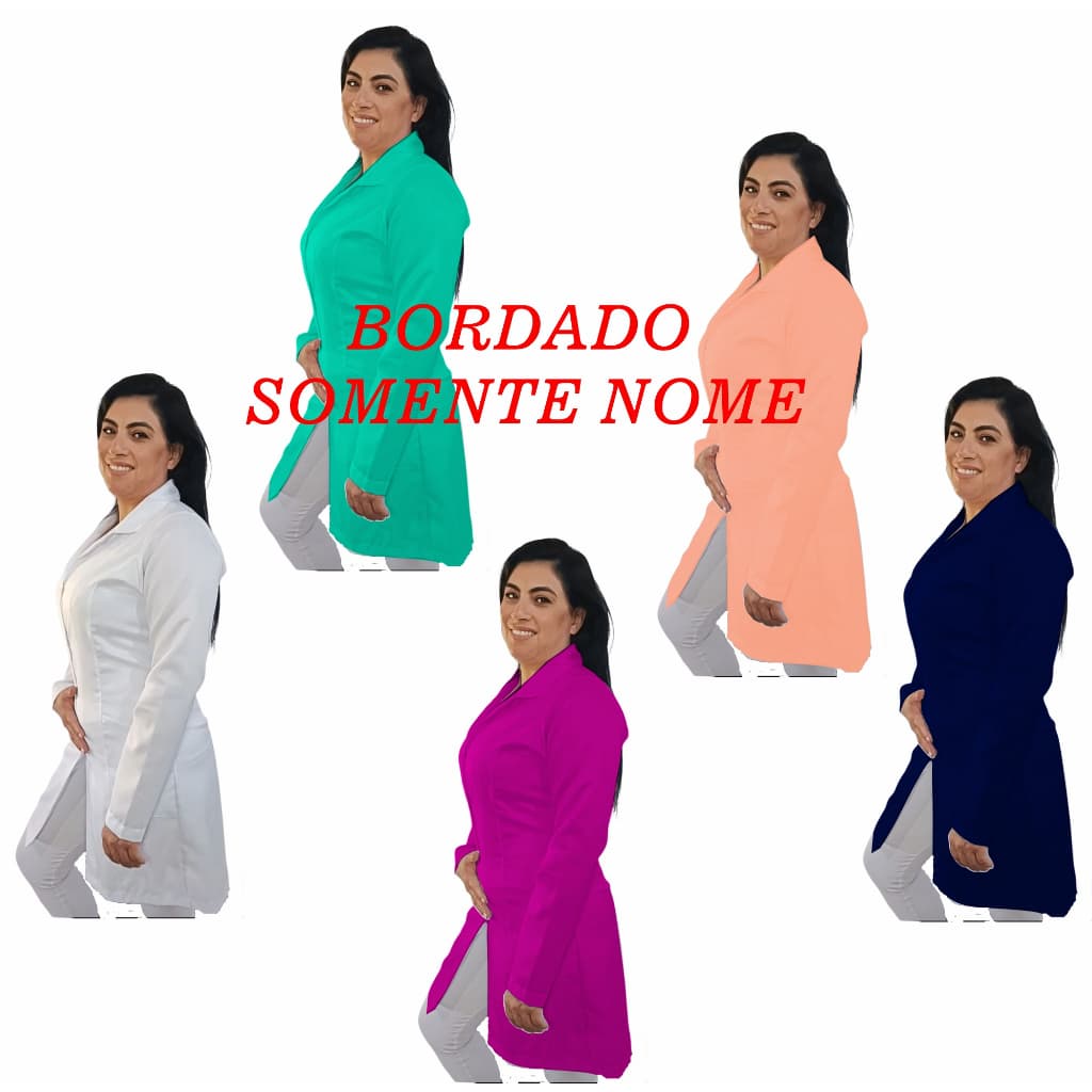 Jaleco Feminino Bordado Somente Nome