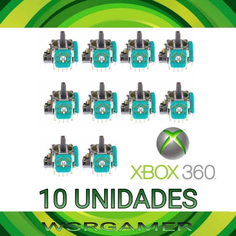 KIT 10 ANALÓGICOS DIRECIONAL XBOX 360 10 BOTÕES XBOX 360