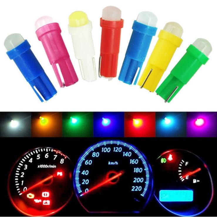 Unidade Lâmpada de Led Pinguinho T5 cob Painel Carro Moto Led T5 - 1 Un