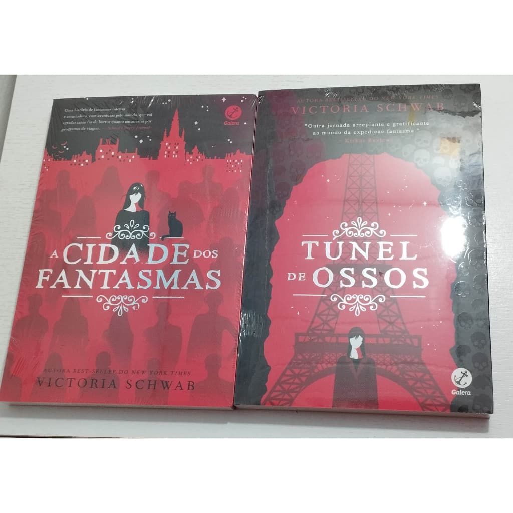 KIT Livros Victoria Schwab (A Cidade dos Fantasmas + Túnel de Ossos) (NOVOS E LACRADOS)