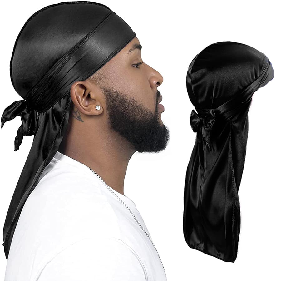 Bandana Durag Dureg Touca Waves Dread Trap Rap Cores bandana hip hop vermelha, branca, preta e azul
