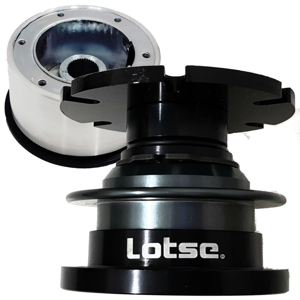 Cubo Saque Rapido Lotse Grafite Para Volante Esportivo + Cubo Curto