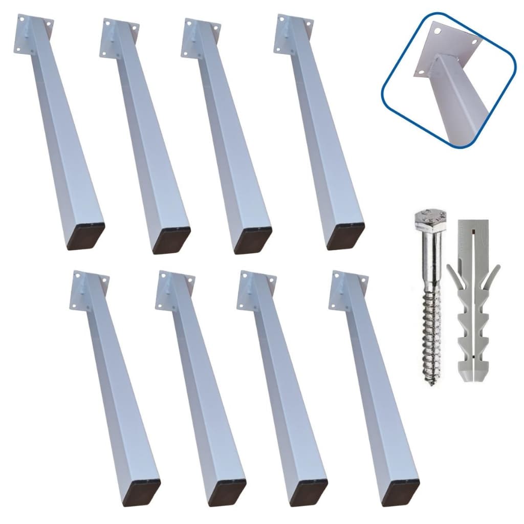 Suporte para Pia de Parafusar 30cm 8 peças Mão Francesa Grapa Bancada Granito Prateleira