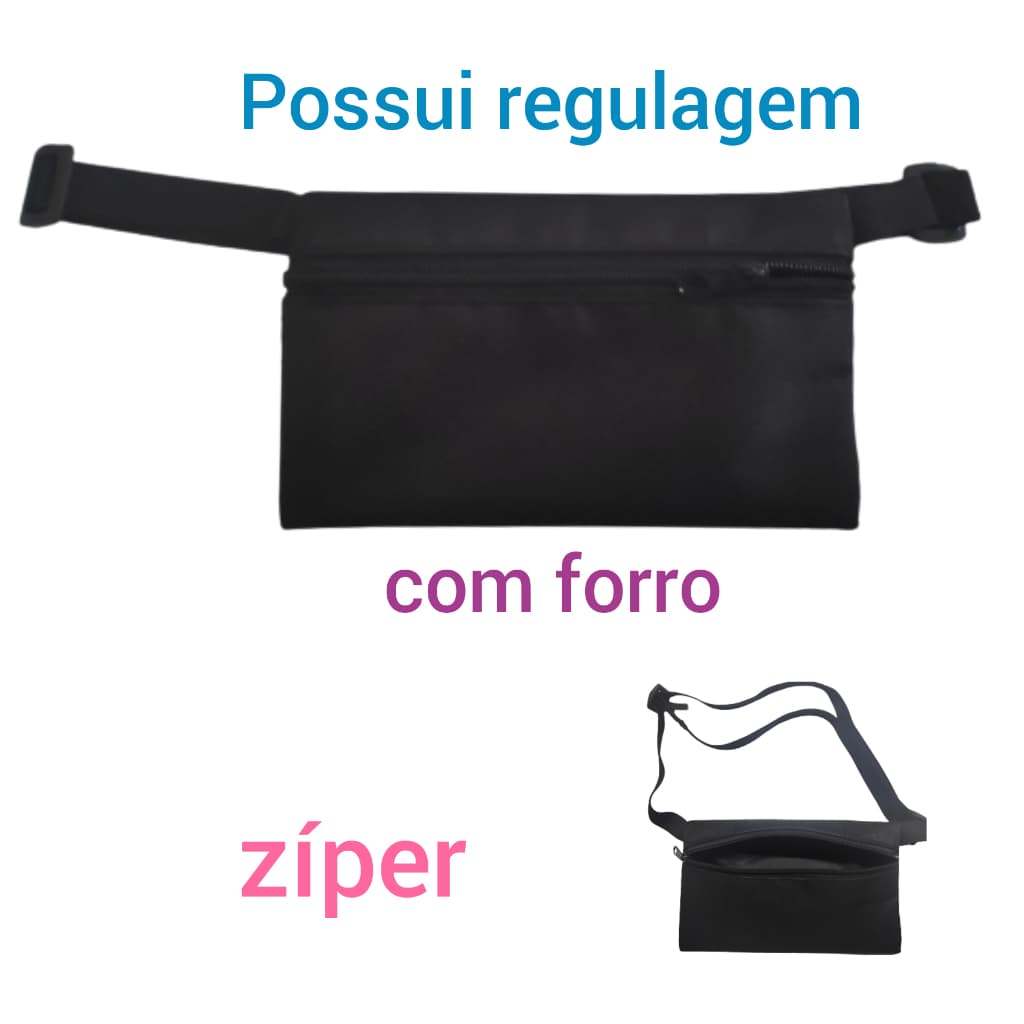 Pochete Doleira, Porta Dinheiro, Passaporte, Documentos,PORTA DOLAR = COM ELÁSTICO E REGULAGEM