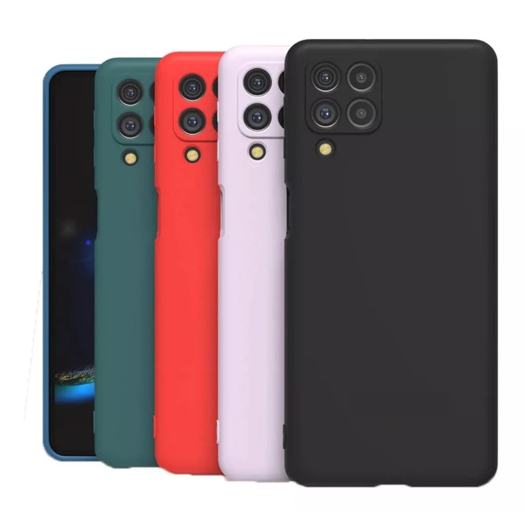Capa Slim Aveludada + Película Vidro 3d Para Galaxy A22 4g