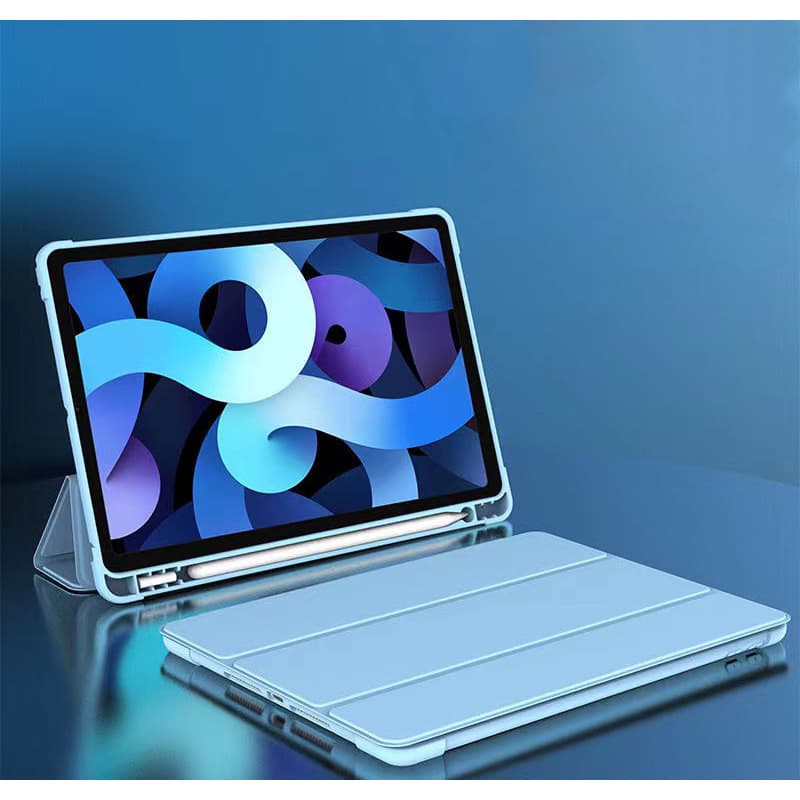 W.BILL Capa com Porta Pencil para iPad 5/6/7/8/9/10/11 Série Pro/Air-13 10.2 10.5 10.9 11 12.9 pol
