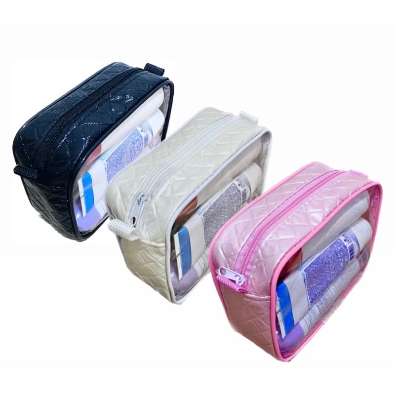 Bolsa Dijon Matelassê e Corino Necessaire Organizadora de Maquiagem e Enfermagem