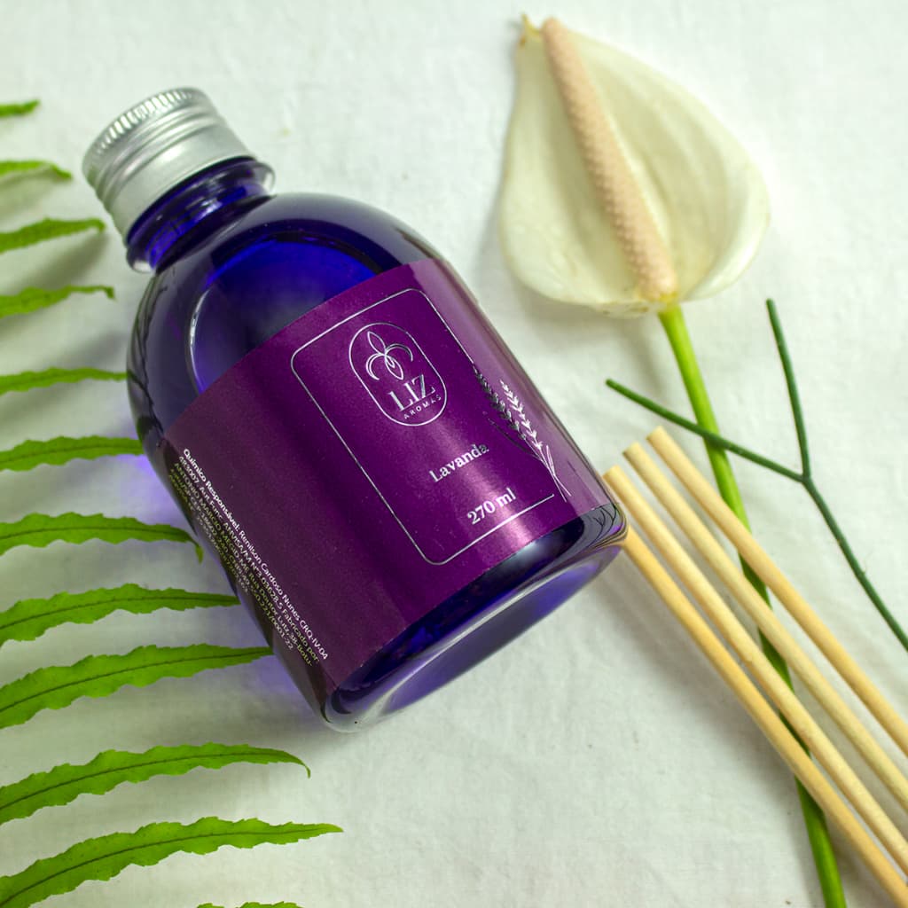 Difusor de Aromas aromatizador de ambiente Lavanda de varetas 270ml