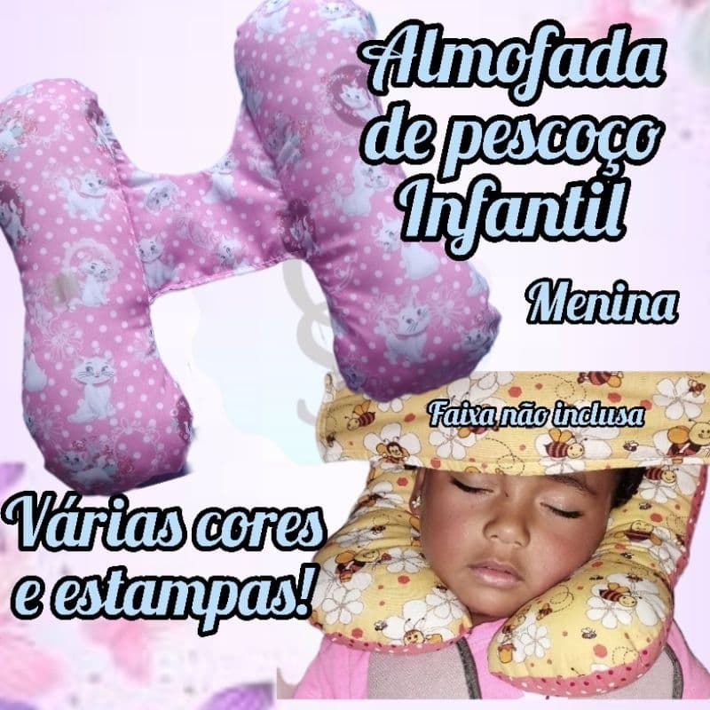 Protetor Almofada de pescoço infantil, faixa não inclusa