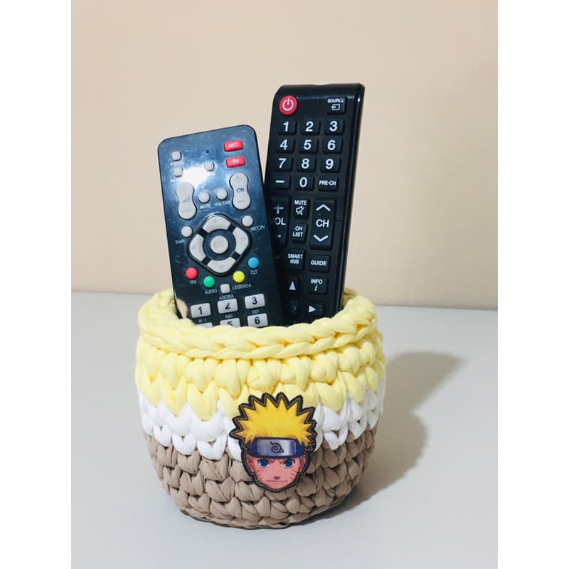 Porta Controle Remoto Canetas Lápis Naruto