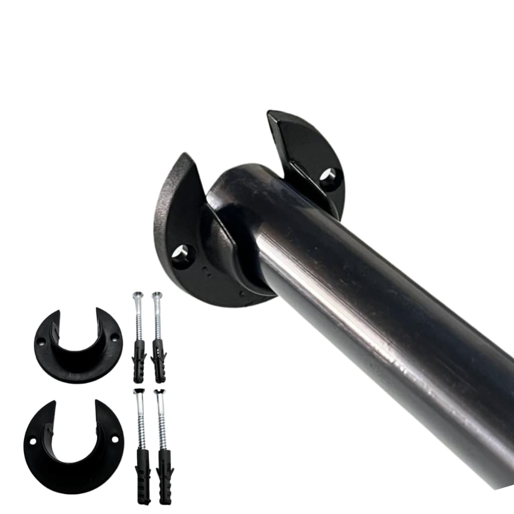 Varão para cortinas com rosetas 1.0, 1.20, 1.50, 2.00, 2.50 metros 28mm cores variadas