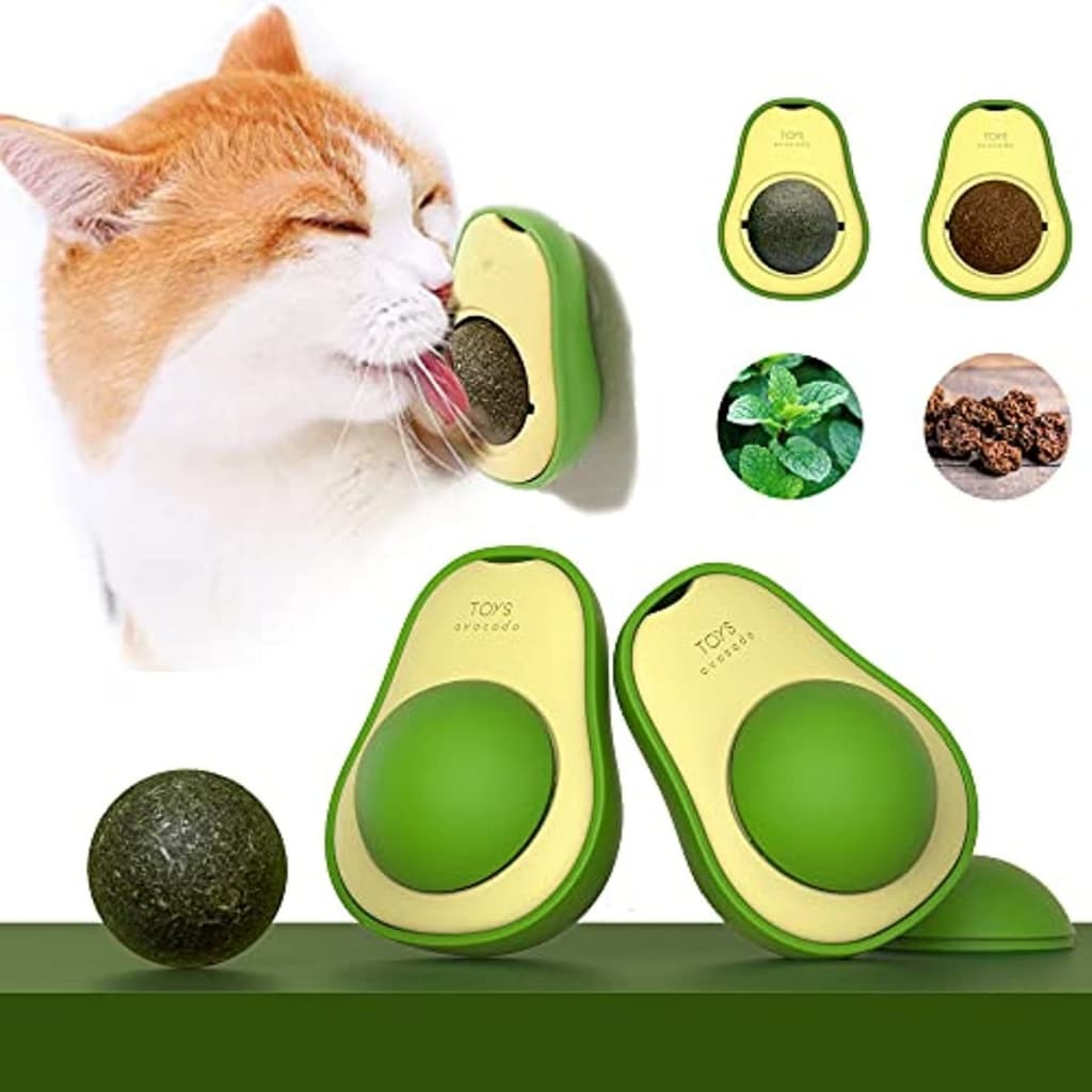 Abacate De Brinquedo Para Gatos Com Catnip Erva Gato Natural