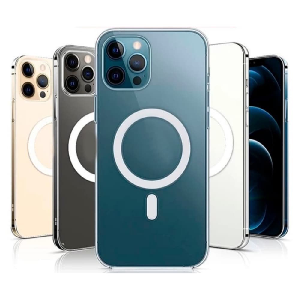 Capa transparente magnética para carregamento por indução Magsafe IPHONE 7 plus, XR, X, XS, 11 PRO, MAX