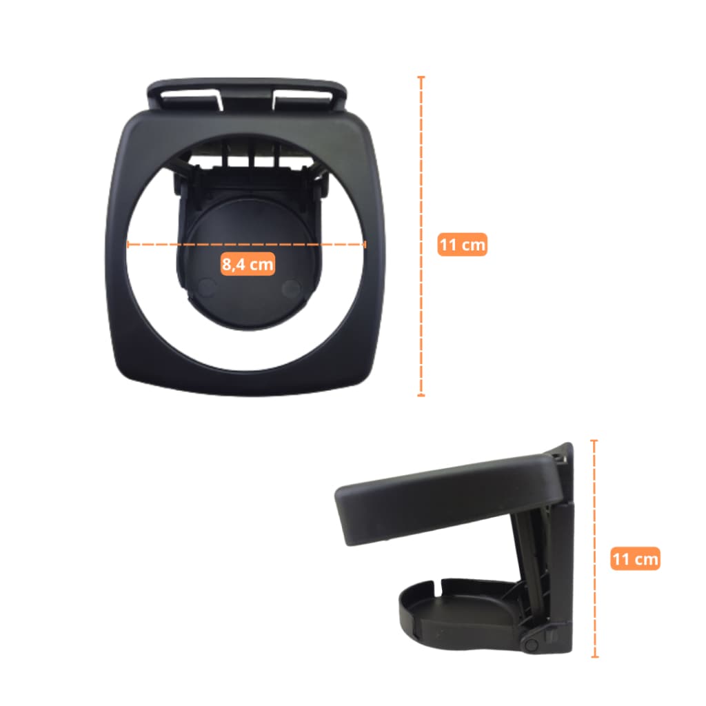 10 Porta Copos Termico Automotivo Copo Retrátil Dobrável Ajustável Suporte Garrafas Latas