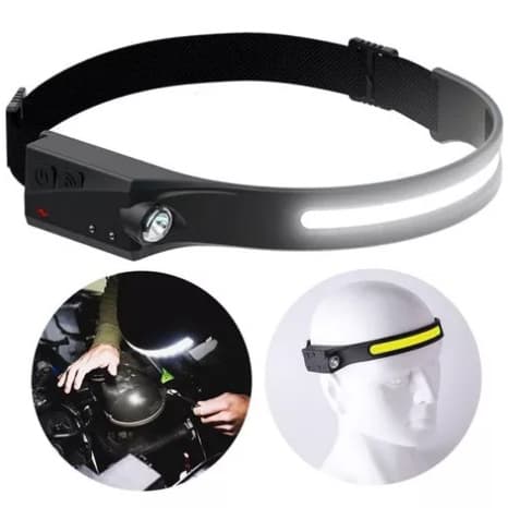 Lanterna Led (604320) Recarregável Usb Pesca Profissional De Cabeça