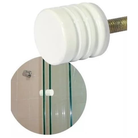 Kit 2 uni Puxadores para Box Banheiro para Vidro Temperado 08 ou 10mm- fácil instalação