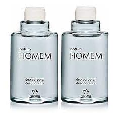 Refil Natura Homem Clássico Deo Corporal Masculino Kit C/ 02
