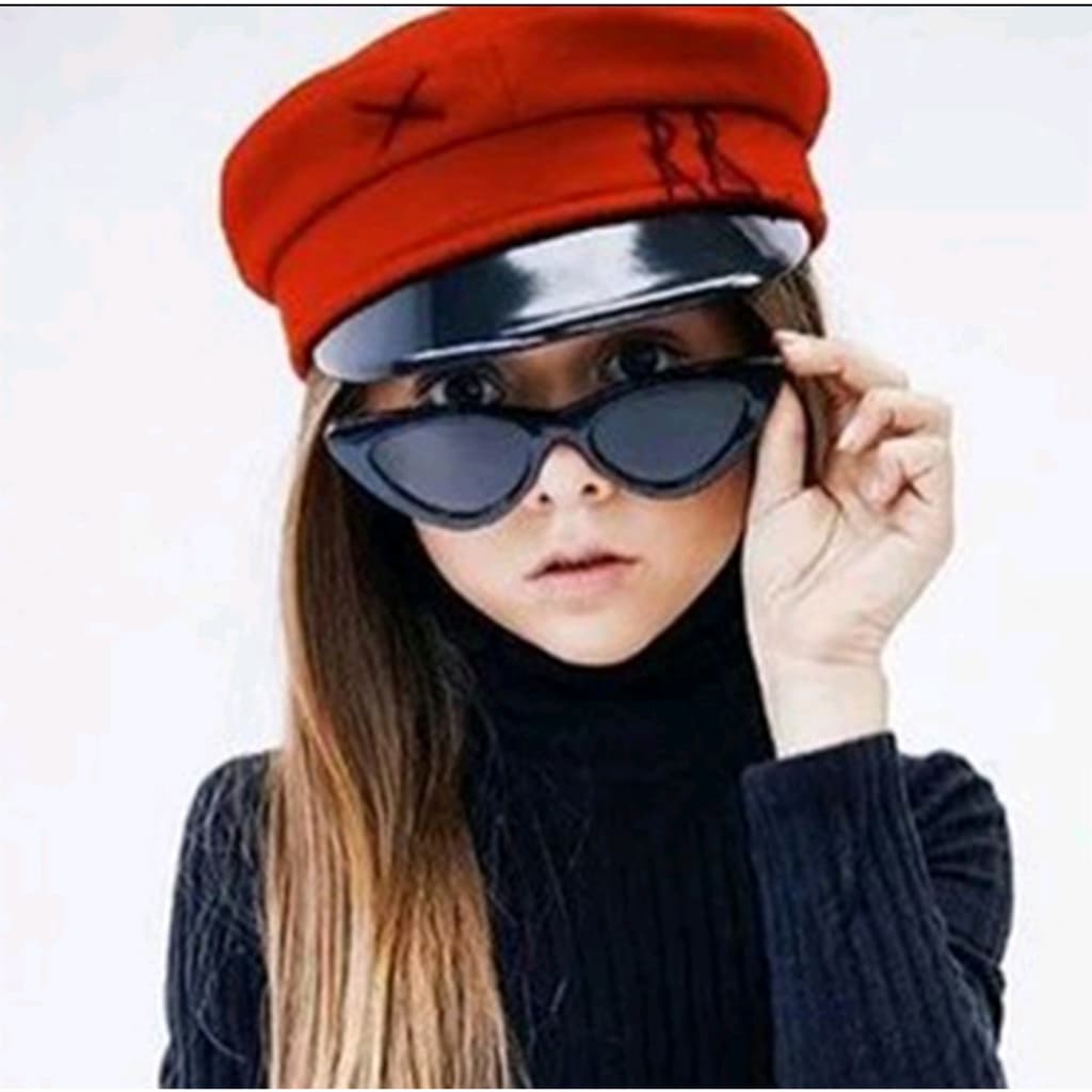 xiao611Óculos de sol crianca e infantil retangular moda blogueira