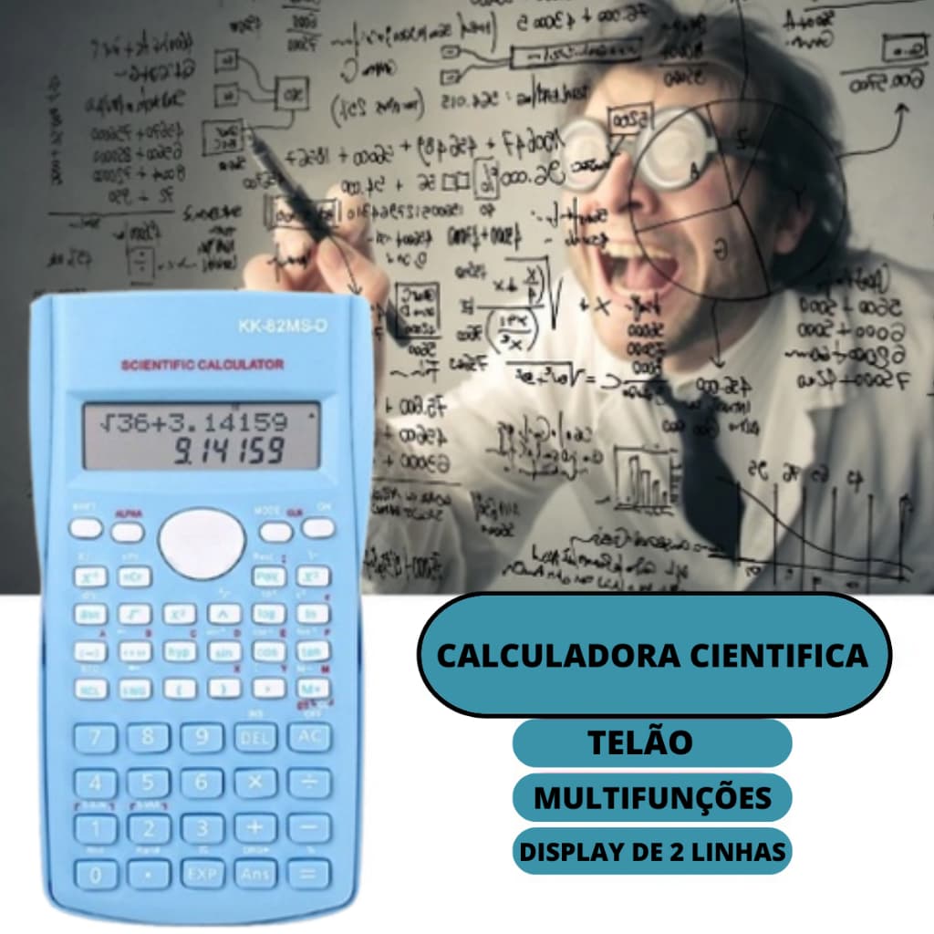 Calculadora científica de 240 funções 82ms estatísticas para estudantes da escola de estudo de negócios e engenharia digital
