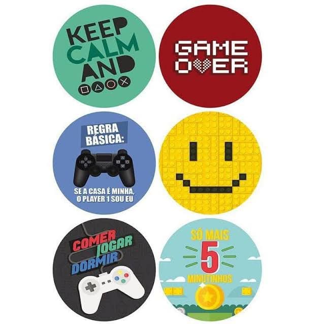 Porta Copos Games Kit com 6 MDF