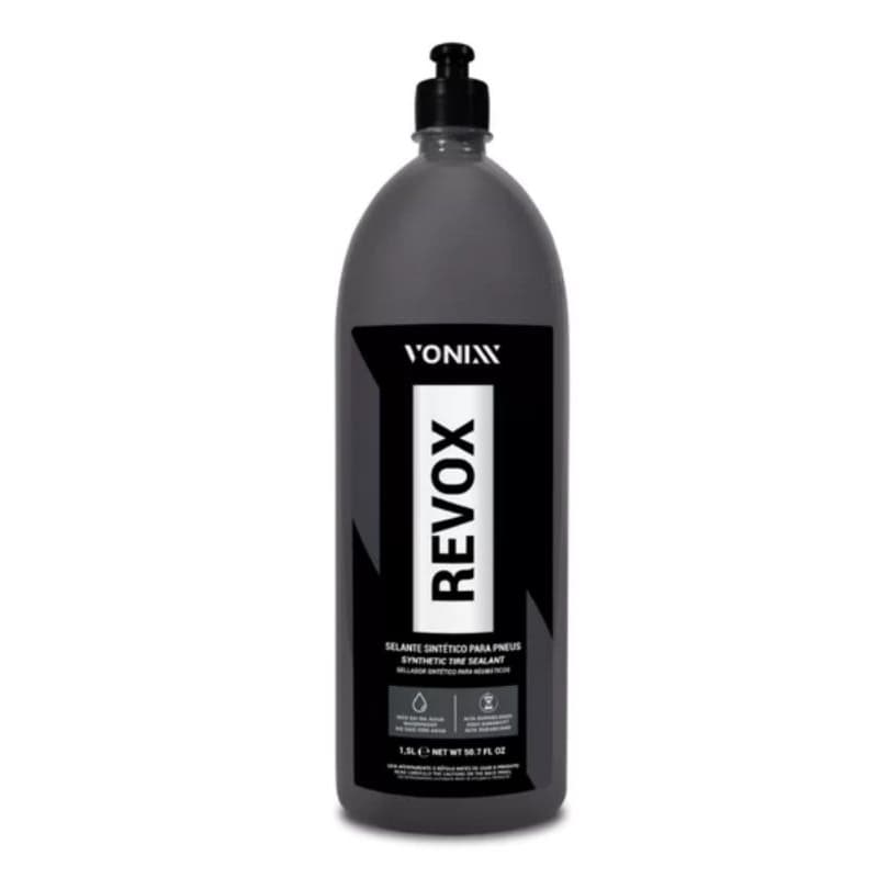 Pretinho Para Pneu Revox Vonixx 1,5L Selante Hidrorrepelente Longa Duração Acabamento Profissional