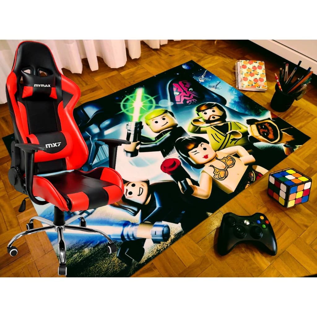 TAPETE GAMER PROTETOR DE PISO  - 90x65 antiderrapante - Tema LEG0