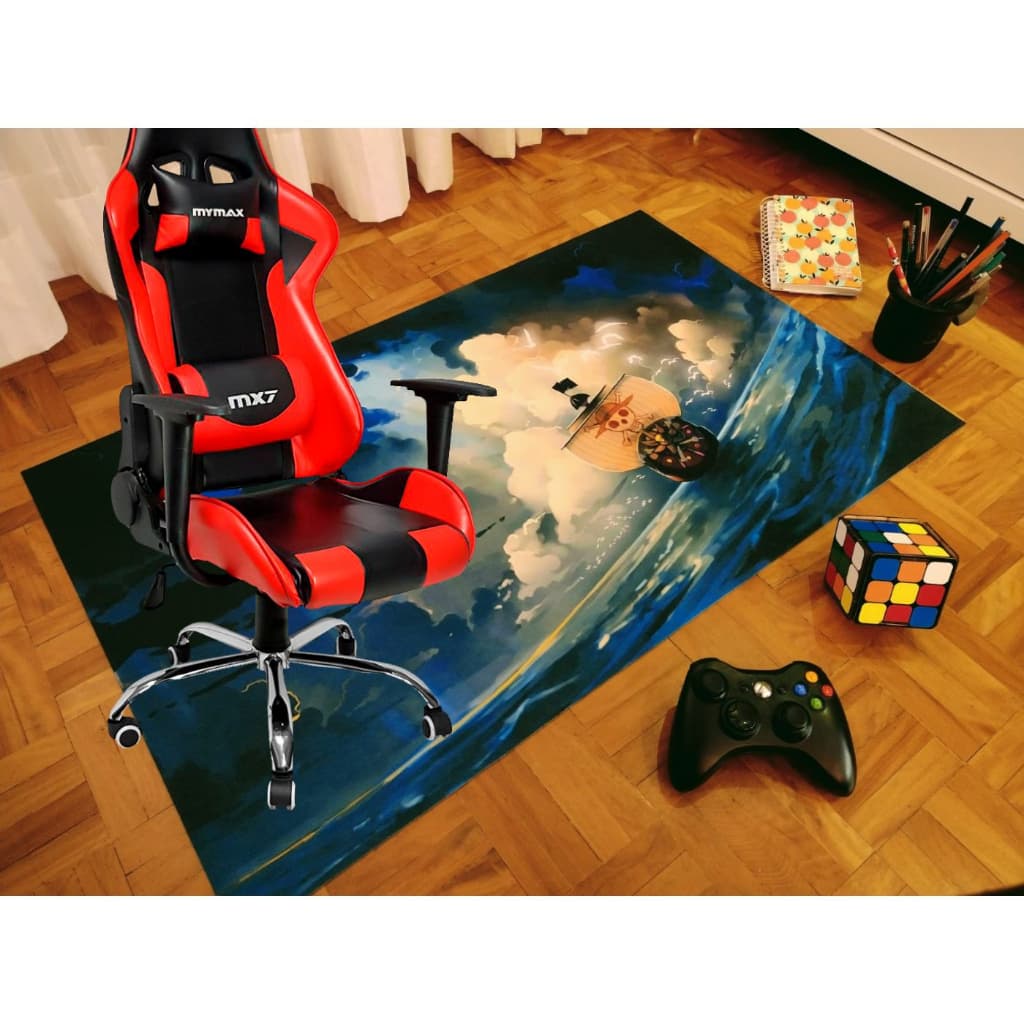 TAPETE GAMER - Tema 0NE.PlECE - 90x65 antiderrapante - PROTETOR DE PISO