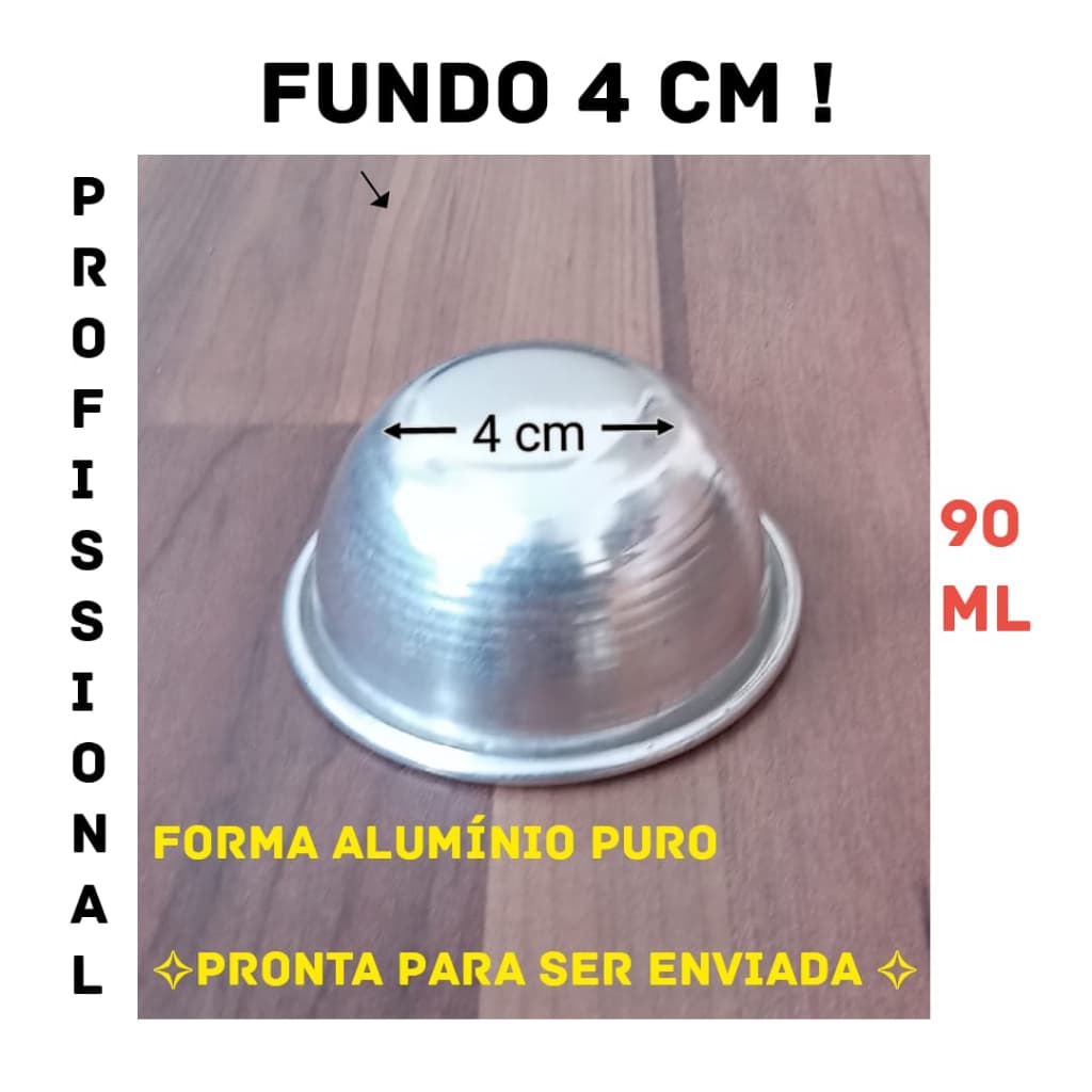 Mini Formas Para Quindim Pão de Queijo (Alumínio Puro)