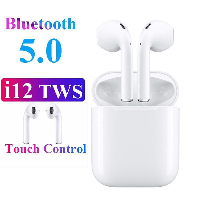 Fone de Ouvido Sem Fio i12 Tws Bluetooth Com Touch Bluetooth 5.0